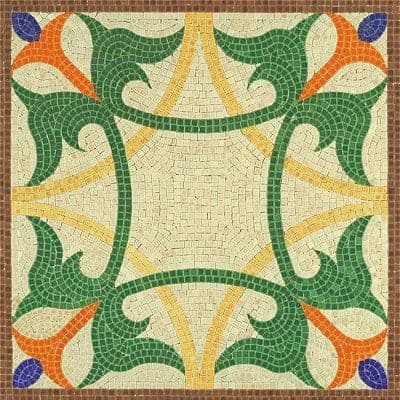 Glaserad keramisk mosaik - AEDES - Monteringssats - 4500 stycken
