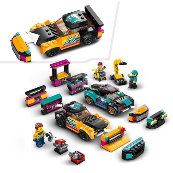 LEGO® City 60389 Anpassningsgarage, leksaksbilar, verkstad och minifigurer