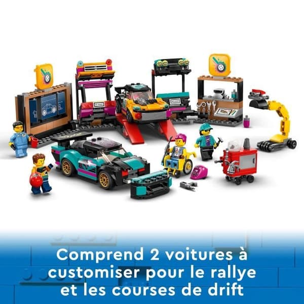 LEGO® City 60389 Anpassningsgarage, leksaksbilar, verkstad och minifigurer