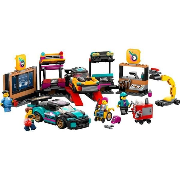 LEGO® City 60389 Anpassningsgarage, leksaksbilar, verkstad och minifigurer