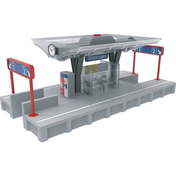 Stationsplattform med ljusfunktion