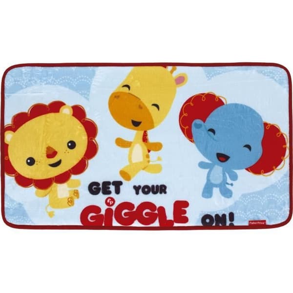 Barngolvmatta - Fisher Price - Favoritkaraktärsmotiv - Halkfri - 45x75 cm