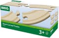 Miniatyrbild 3 av 4: Små böjda skenor - BRIO - Set med 4 element i bokträ - Blandat - Inredning