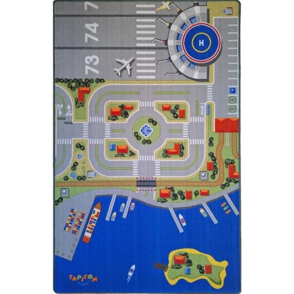 Lekmatta för barn – fordon mobility 130 x 200 cm