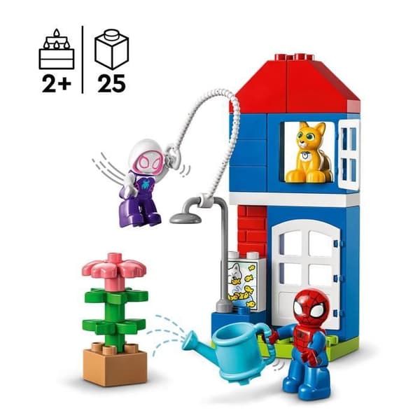 LEGO DUPLO Marvel 10995 The House of Spider-Man, Toy Children 2 Years, Spidey and Friends