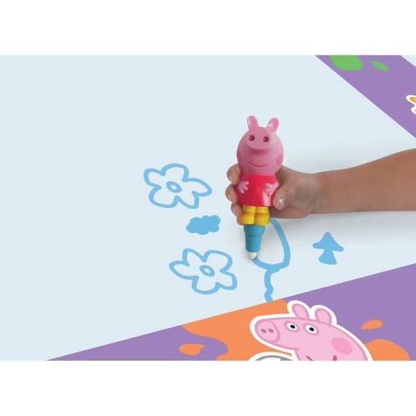 Aquadoodle Peppa Pig Rug - TOMY Brand - Peppa Pig License - För barn Flickor - Flerfärgad