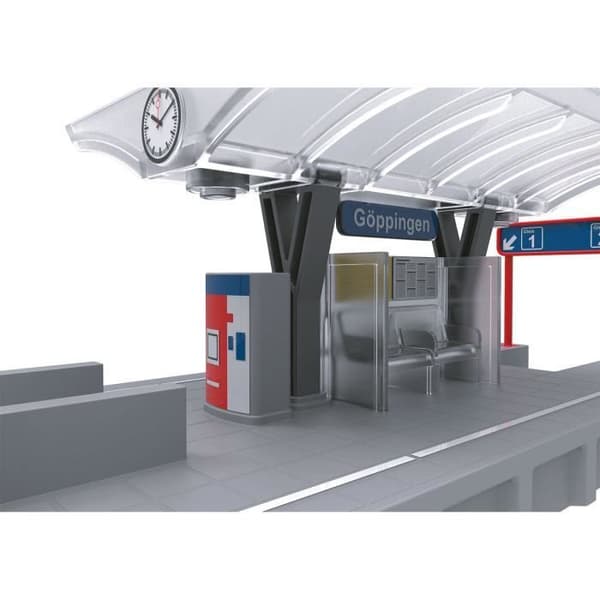 Stationsplattform med ljusfunktion