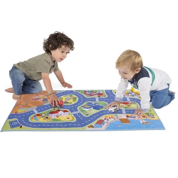 Elektronisk lekmatta - CHICCO - City Mini Turbo Touch - Flerfärgad - Blandad - 110 x 60 cm