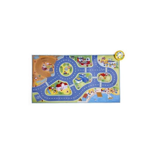 Elektronisk lekmatta - CHICCO - City Mini Turbo Touch - Flerfärgad - Blandad - 110 x 60 cm