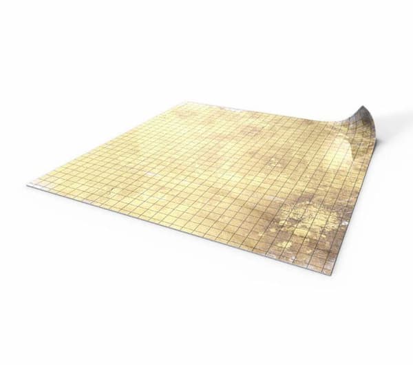 Playmats.eu lekmatta för barn - PP001-kw - RPG torrraderingsmatta 80 x 80 - Papyrus 1 (fyrkantig)