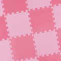 Miniatyrbild 3 av 4: Relaxdays pusselmatta 25 bitar, EVA-skum, fri från skadliga ämnen, 0,77 m2, lekkakel för barn med kant, rosa