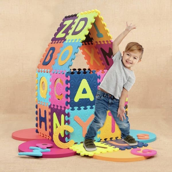 B. du lekmatta för barn - BX1699C1Z - B.- Alphabet You matta, , Flerfärgad, Stor