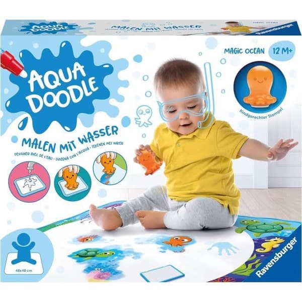 Aquadoodle Magic Ocean Stamp Kit med Magic Cloth Mat