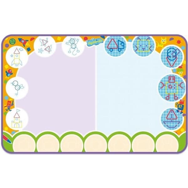 Ritmatta - AQUA DOODLE - Mina teckningar med former - Barn - L75 x D0,3 x Ht48 cm - Blå