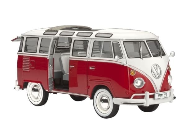 Revell VW T1 Samba Bus, Buss, Monteringssett, 1:24, VW T1 Samba Bus, Alle kjønn, Plast