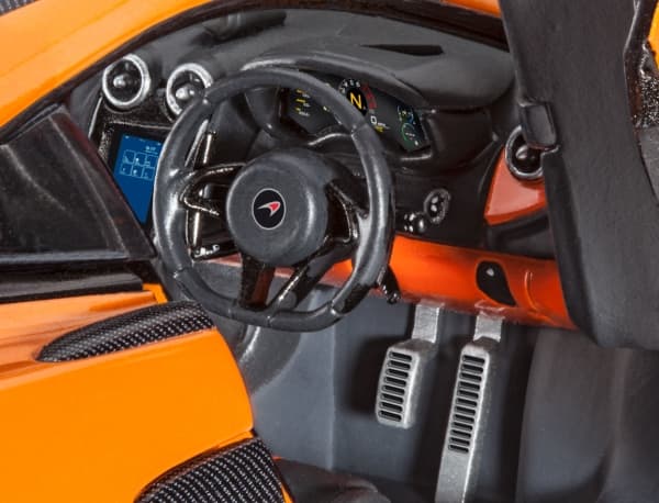 Revell pienoismallisarja auto 1:24 - McLaren 570S mittakaavassa 1:24, taso 3, uskollinen jäljennös monine yksityiskohtineen, , Model Set with basic a