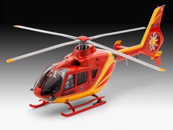 Revell EC135 Air-Glaciers, Rotorcraft model, Kokoamispakkaus, 1:72, EC135, Ei sukupuolirajoitusta, Muovi