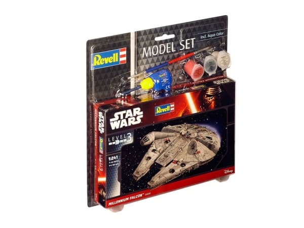 Revell Model Set Millennium Falcon, Romflymodell, Monteringssett, 1:241, Millennium Falcon, Star Wars, Avansert