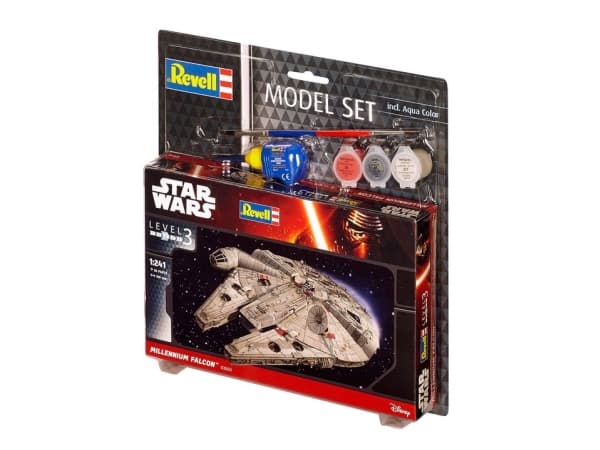 Revell Model Set Millennium Falcon, Romflymodell, Monteringssett, 1:241, Millennium Falcon, Star Wars, Avansert