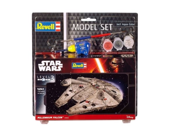 Revell Model Set Millennium Falcon, Romflymodell, Monteringssett, 1:241, Millennium Falcon, Star Wars, Avansert