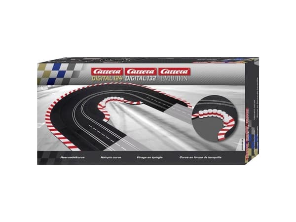 Carrera Hairpin Curve, Toy track, Sort, Rød, Hvid, 8 År, Dreng/Pige, 17 stk, 1:24
