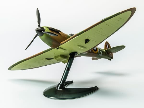 Airfix Spitfire, Flymodell med fastvinge, Monteringssett, Spitfire, 34 stykker, Militært luftfartøy, Grønn