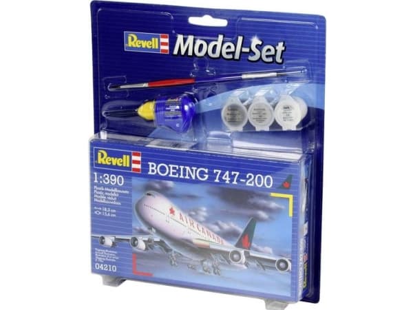 Revell Boeing 747-200, modellfly, monteringssett, 1:390, Boeing 747, plast, enkel øvelse