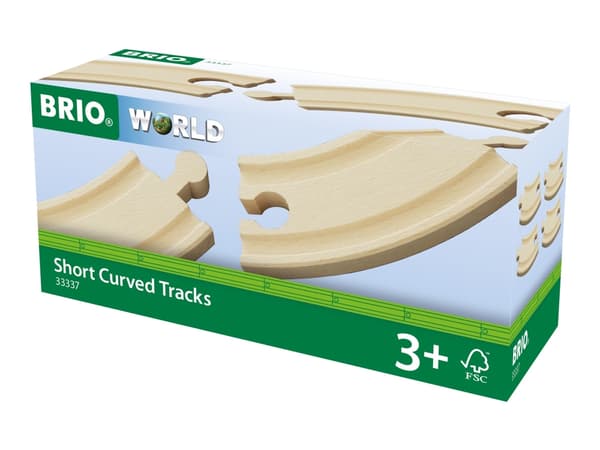 BRIO World - Short Curved Tracks for Railway