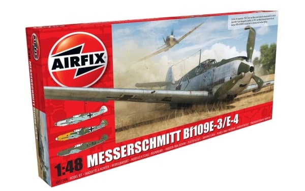 Airfix A05120B, Flymodell med fastvinge, Monteringssett, 1:48, Messerschmitt Bf109E-3/E-4, Alle kjønn, 107 stykker