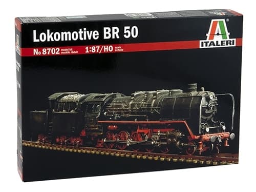 Italeri Lokomotive BR50, Junamalli, HO (1:87), Poika/tyttö, Muovi, Musta, Läpinäkyvä, CE