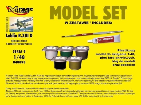 Mirage Lublin R.XIII D modellsett