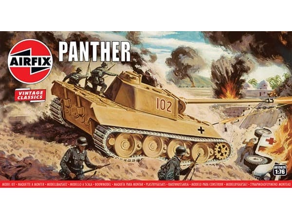 Airfix 01302V, Tank model, Montert på forhånd, 1:76, Panther, Hankjønn, Plast