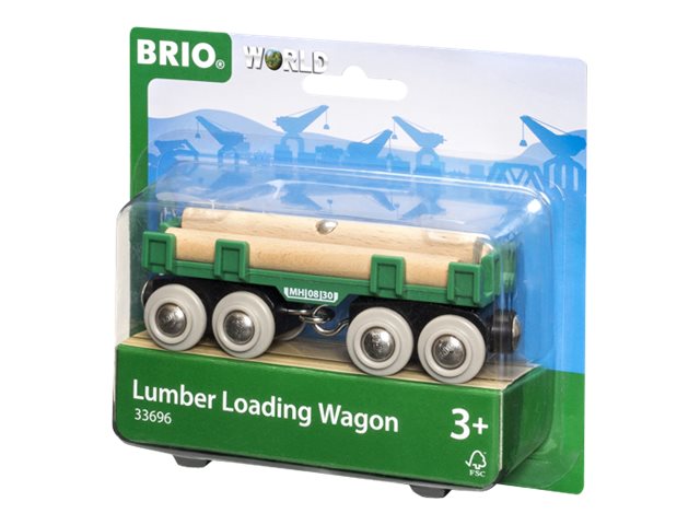 BRIO 33696, Vagn, Svart, Grön, 3 År, 4 styck, Trä, BRIO