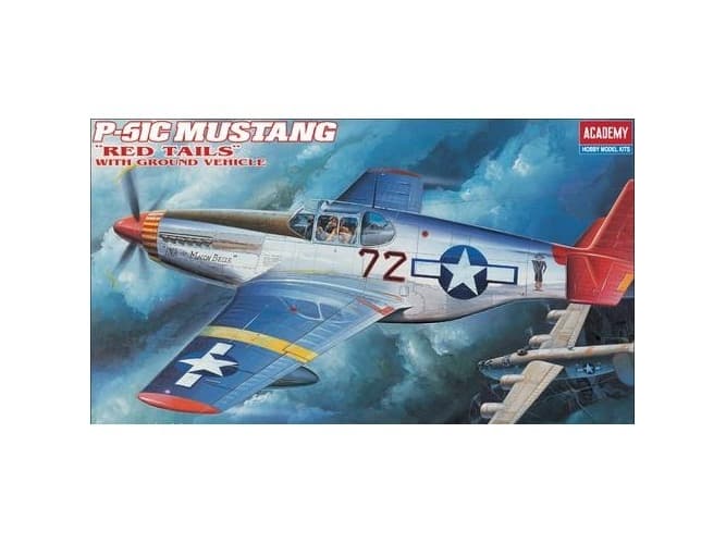 Model plastikowy P-51C Mustang Red Tails
