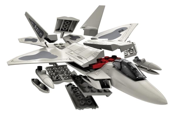 Airfix QUICK BUILD F22 Raptor, Flymodell med fastvinge, Monteringssett, F22 Raptor, Alle kjønn, Plast, 24 stykker