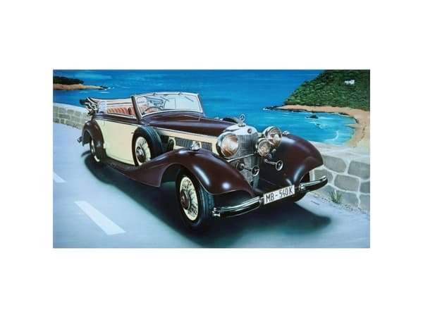 Italeri 3701, Klassisk bil, Monteringssett, 1:24, MERCEDES BENZ 540K, Flerfarget, Landkjøretøy modell