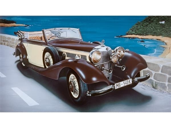 Italeri 3701, Klassisk bil, Monteringssett, 1:24, MERCEDES BENZ 540K, Flerfarget, Landkjøretøy modell