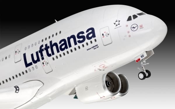 Revell 03872, Montert på forhånd, 1:144, Airbus A380-800 Lufthansa "New Livery", Alle kjønn, 163 stykker, 13 år