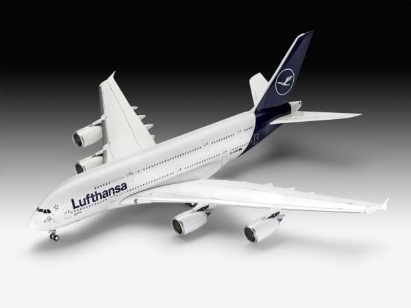 Revell 03872, Montert på forhånd, 1:144, Airbus A380-800 Lufthansa "New Livery", Alle kjønn, 163 stykker, 13 år
