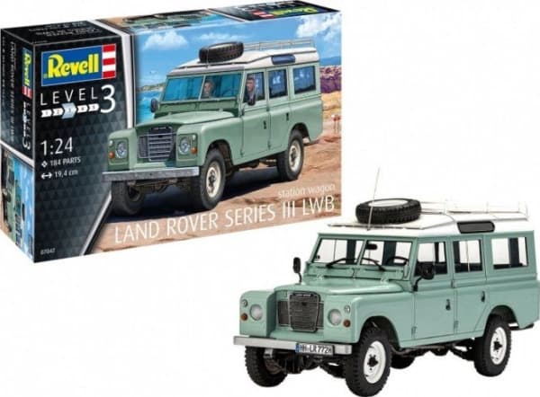 Revell Land Rover Series III, Monteringssett, 1:24, Land Rover Series III, Alle kjønn, Plast, 184 stykker