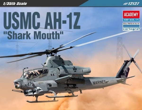 USMC AH-1Z Shark Mouth Plastic Model