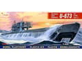Miniatyrbilde 1 av 2: Mirage tysk ubåt U-673 Type VIIC Turm II (40412)