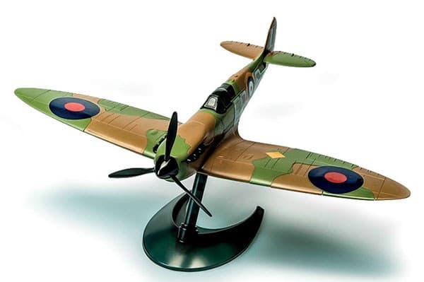 Airfix Spitfire, Luftfarkostmodell med fast vinge, Monteringssats, Spitfire, 34 styck, Militärflygplan, Grön