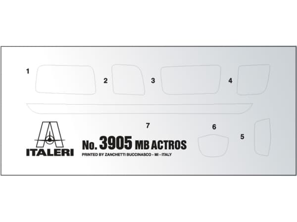Italeri Mercedes Benz Actros MP4 Gigaspace, Monteringssats, Modellastbil / -släp, 1:24, Mercedes Benz Actros MP4 Gigaspace, Alla, Plast
