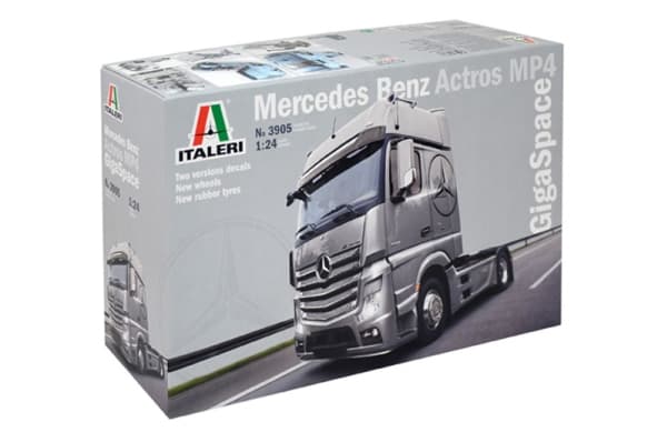 Italeri Mercedes Benz Actros MP4 Gigaspace, Monteringssats, Modellastbil / -släp, 1:24, Mercedes Benz Actros MP4 Gigaspace, Alla, Plast