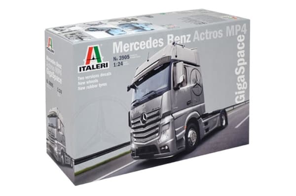 Italeri Mercedes Benz Actros MP4 Gigaspace, Monteringssats, Modellastbil / -släp, 1:24, Mercedes Benz Actros MP4 Gigaspace, Alla, Plast