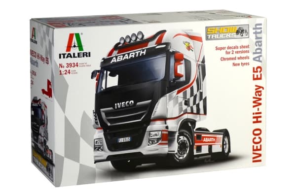 Italeri Iveco Hi-Way E5 Abarth, Truck/trailer, Monteringssett, 1:24, IVECO HI-WAY E5 ABARTH, Alle kjønn, Plast