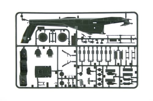 Italeri 0159, Rotorcraftmodell, Monteringssett, 1:72, AH - 64 APACHE, Militært luftfartøy, Flerfarget