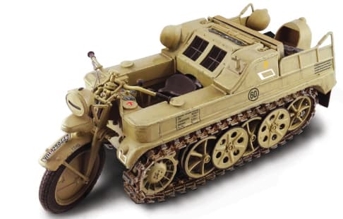 Italeri KETTENKRAD, Military motorcycle model, Monteringssats, 1:9, KETTENKRAD, Alla, Plast