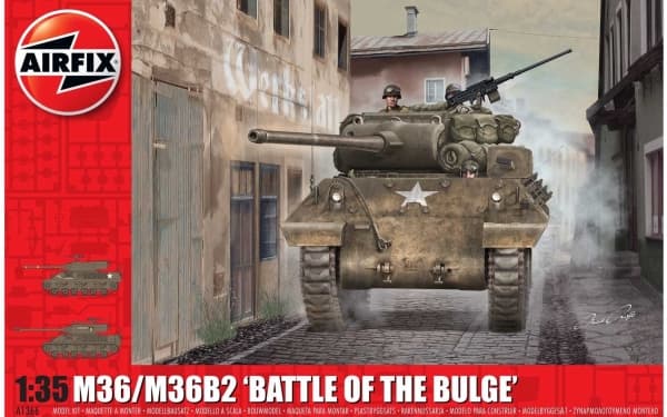 Airfix A1366, Tank model, Monteringssett, 1:35, M36/M36B2, Alle kjønn, Plast